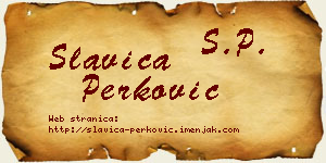 Slavica Perković vizit kartica